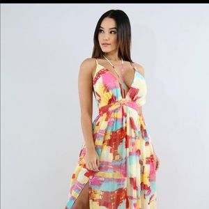 Brand New Multi Colored Maxi Dress